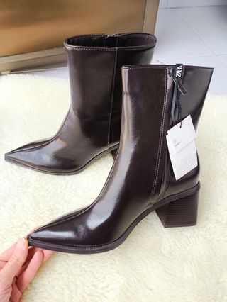 ❤️ZARA BOTIN MARRON VIRAL