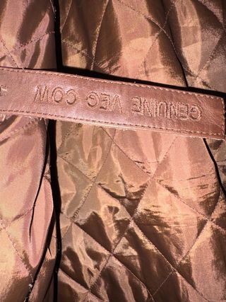 Abrigo de piel marrón