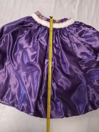 Traje de Fallera Morado y Blanco