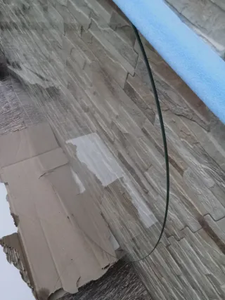 Cristal mesa redondo 89 cm de diámetro