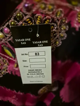 Tunic/Dress Yasar One Ethnic Beaded Pink Black