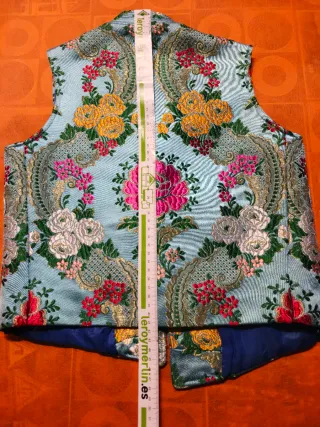 Chaleco fallero/saraguell bordado