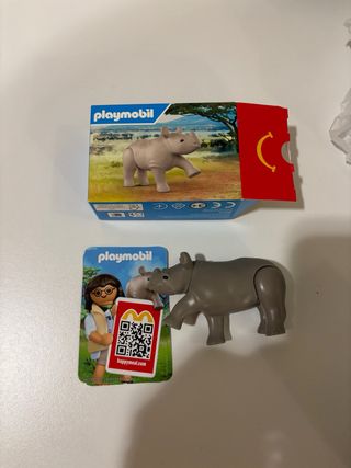 Playmobil Rinoceronte McDonald's Happy Meal