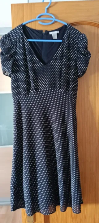 Vestido H&M coqueto, azul marino
