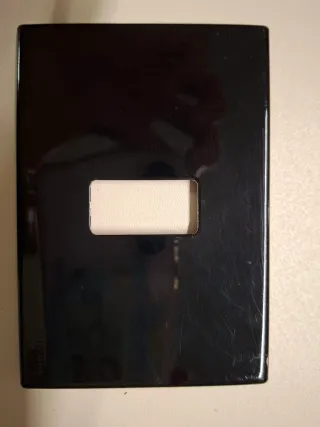 Placca per scatola 503 nero lucido