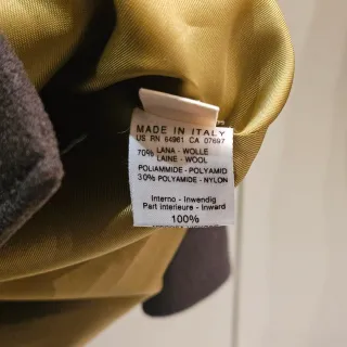 Benetton  giacca vintage verde scuro  in  Lana