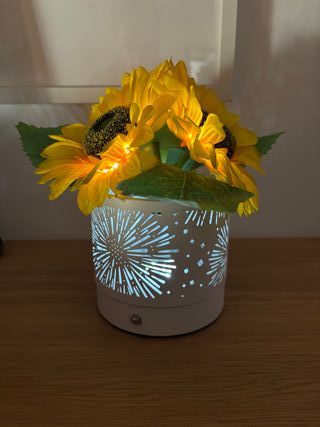 Lampada LED a forma di girasole, controllo touch