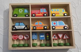 Set Educación Vial Madera Nenittos