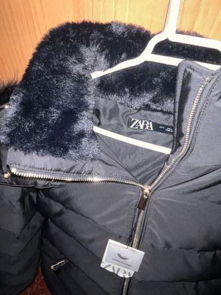 Abrigo Zara Negro Mujer Nuevo