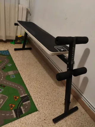 Banco de pesas y abdominales