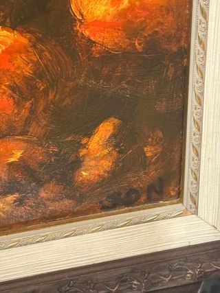 Cuadro Bodegón Jarra y Frutas