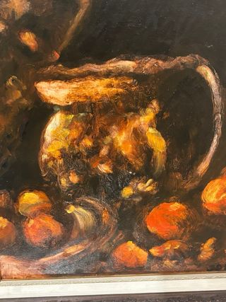 Cuadro Bodegón Jarra y Frutas