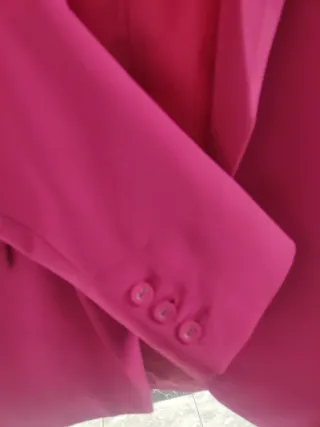 Blazer Stradivarius Rosa Fucsia Talla M