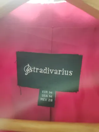 Blazer Stradivarius Rosa Fucsia Talla M