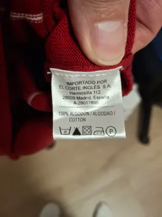 Jersey Dustin Rayas Rojas y Blancas Talla 5