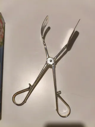 Pinza per dolci in silver plated