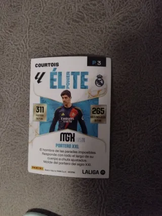 Cromo Panini Élite Courtois Firmado