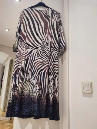 Vestido estampado cebra y leopardo