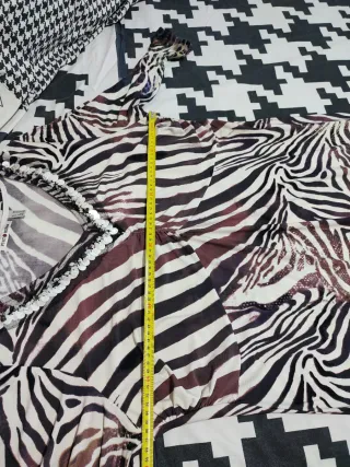 Vestido estampado cebra y leopardo