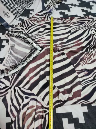 Vestido estampado cebra y leopardo