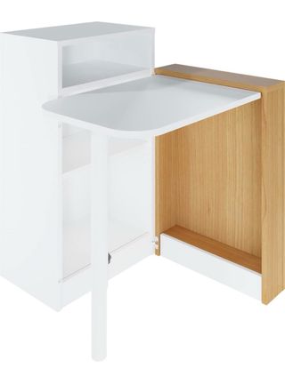 Mesa escritorio LEVIRA Neisse Blanco/Cerezo