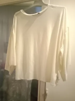 Camisa volantes XL/XXL blanca