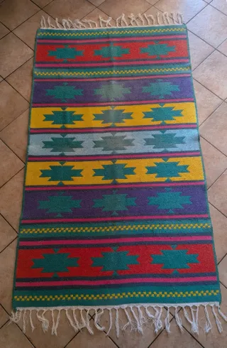 Tappeto etnico multicolor