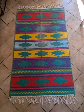 Tappeto etnico multicolor