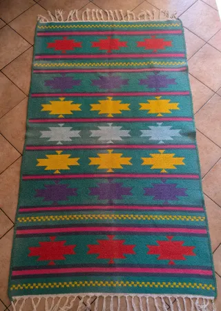 Tappeto etnico multicolor