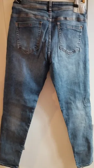 Pantalones vaqueros Zara con raya lateral