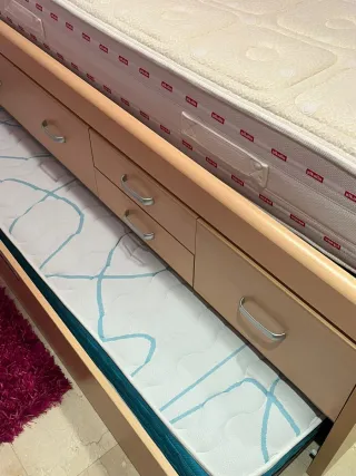 Cama nido con 2 colchones y 2 somieres