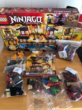 LEGO Ninjago 2507 Templo del Fuego Completo !!!