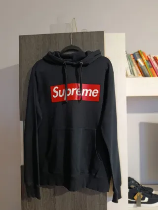 Sudadera Supreme Spain Negra Hombre talla XL- 44