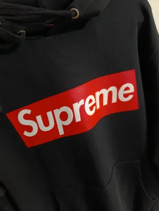 Sudadera Supreme Spain Negra Hombre talla XL- 44