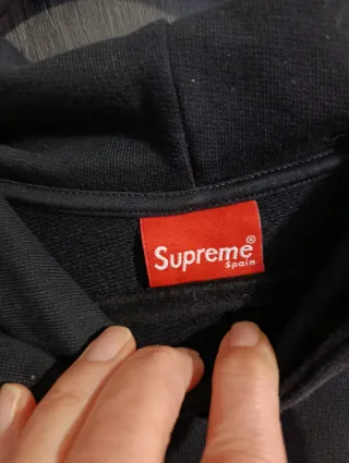 Sudadera Supreme Spain Negra Hombre talla XL- 44
