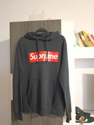 Sudadera Supreme Spain Negra Hombre talla XL- 44