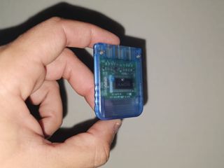 Tarjeta Memoria PS1 Azul Transparente