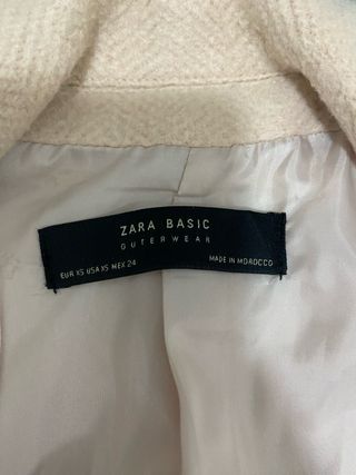 Cappotto Zara Rosa Chiaro Taglia XS