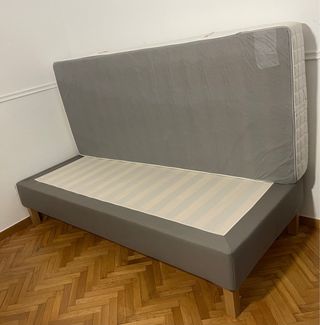 Base Cama Ikea Espevar + Colchón Hyl 90x200