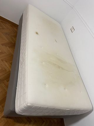 Base Cama Ikea Espevar + Colchón Hyl 90x200
