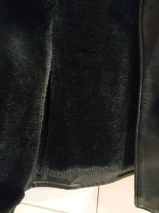 Cazadora Piel Zara Negra niña