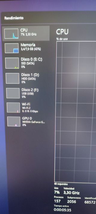 Ordenador HP Negro/Plateado