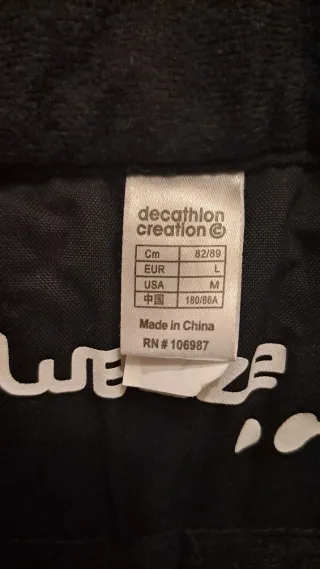 Pantalón de Nieve Decathlon Negro