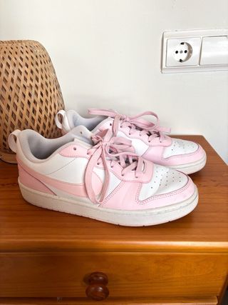 Zapatillas Nike Court Borough Low 2 Blanco/Rosa 40