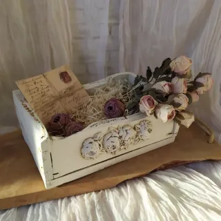 Caja rústica Shabby Chic