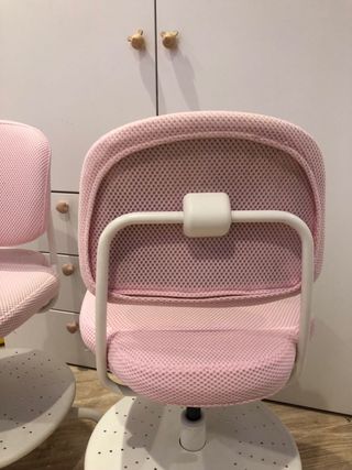 2 Sillas Escritorio Infantil Ikea VIMUND Rosa