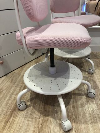 2 Sillas Escritorio Infantil Ikea VIMUND Rosa