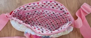 Bandolera infantil unicornio lentejuelas