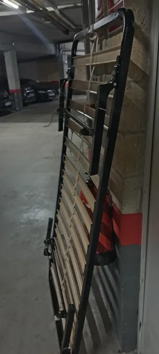 Somier 90cm x 190 cm Metal y Madera