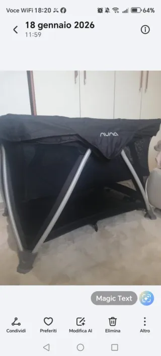 NUNA – Lettino da Campeggio Sena Aire